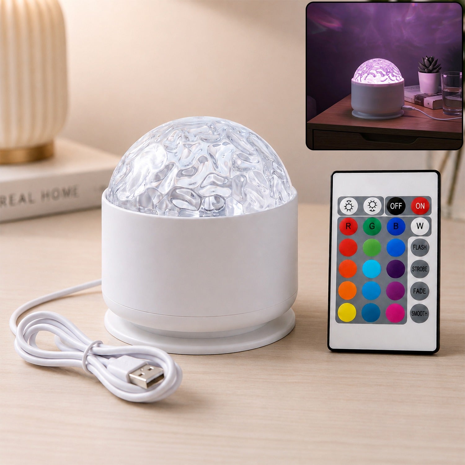 LED Starry Projection Light with Remote for Bedroom