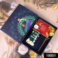 Valentine Gift Box – Heart Light, Chocolates & Golden Flower | Giftoiza