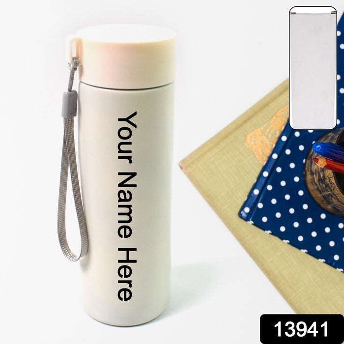 Customized / Personalized Vacuum Insulated Stainless Steel, Double walled (500 ML Approx / Mix Color & Design)