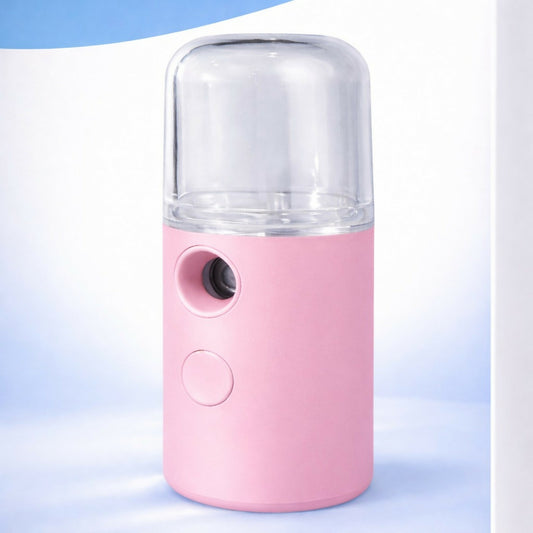 USB Rechargeable Nano Mist Facial Sprayer Portable Face Humidifier Pink