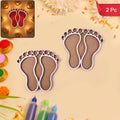 Lakshmi Charan MDF Rangoli Stencils – Set of 2 for Festival Decor