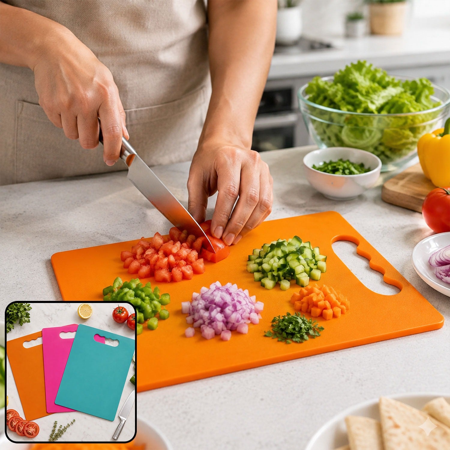 Plastic Chopping Board – Large, Durable & Hygienic | Cisora