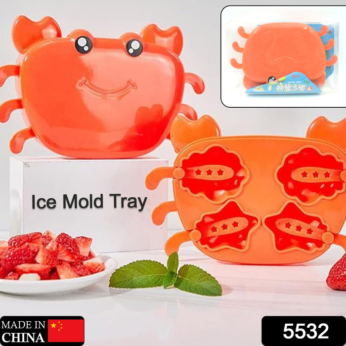 5532 Crab Ice Mold Household Ice Cream Mold Popsicle Mold Silicone Ice Cream Popsicle Children's Ice Box Popsicle Box (1 Pc)