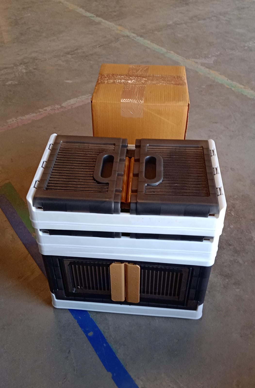 Plastic Folding Wardrobe Organizer 3-Layer with Wheels - Image 7