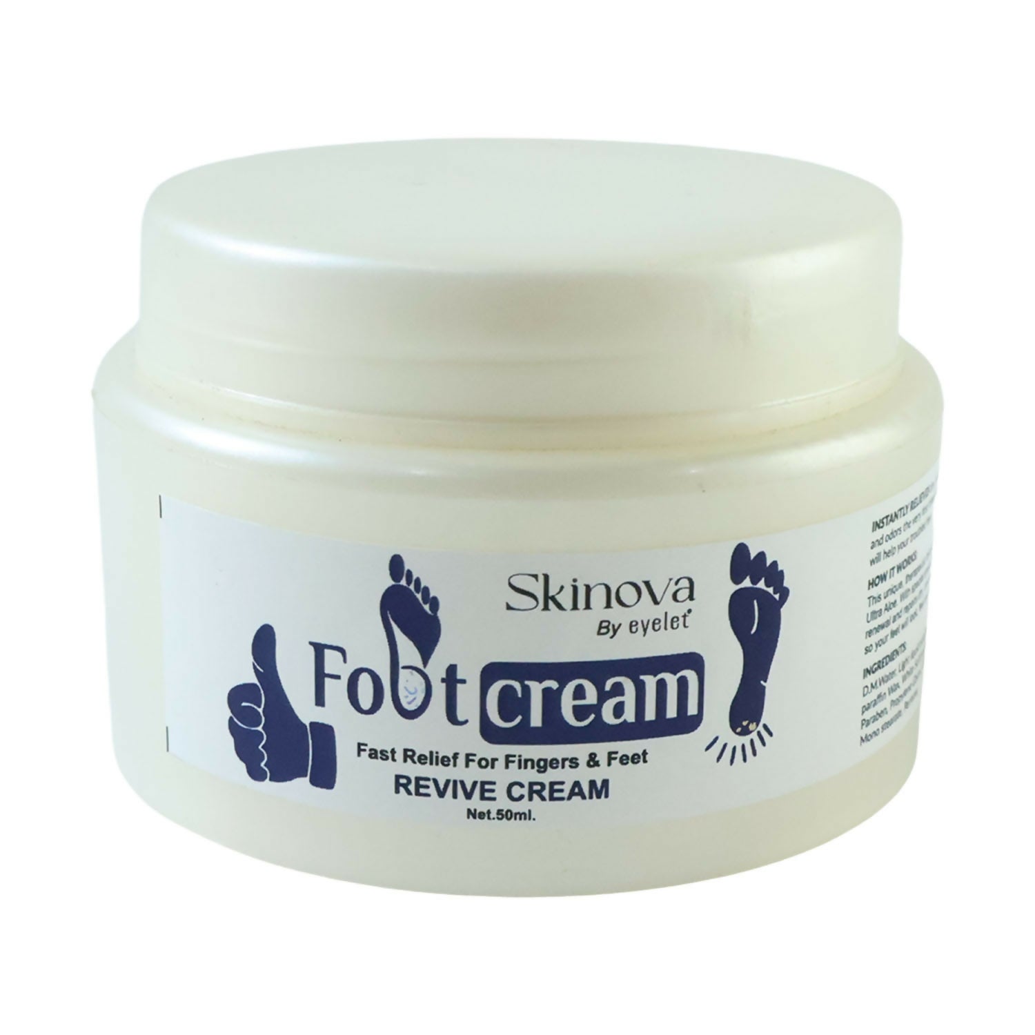 Eyelet Foot Cream for Cracked Heels & Dry Feet Deep Moisturizing Care (50Ml)