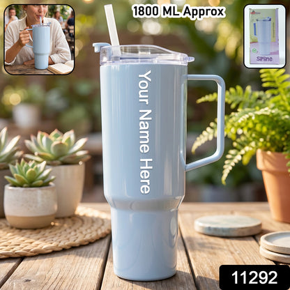 Customize 1800ml Travel Sipline Tumbler with Handle, Lid & Straw