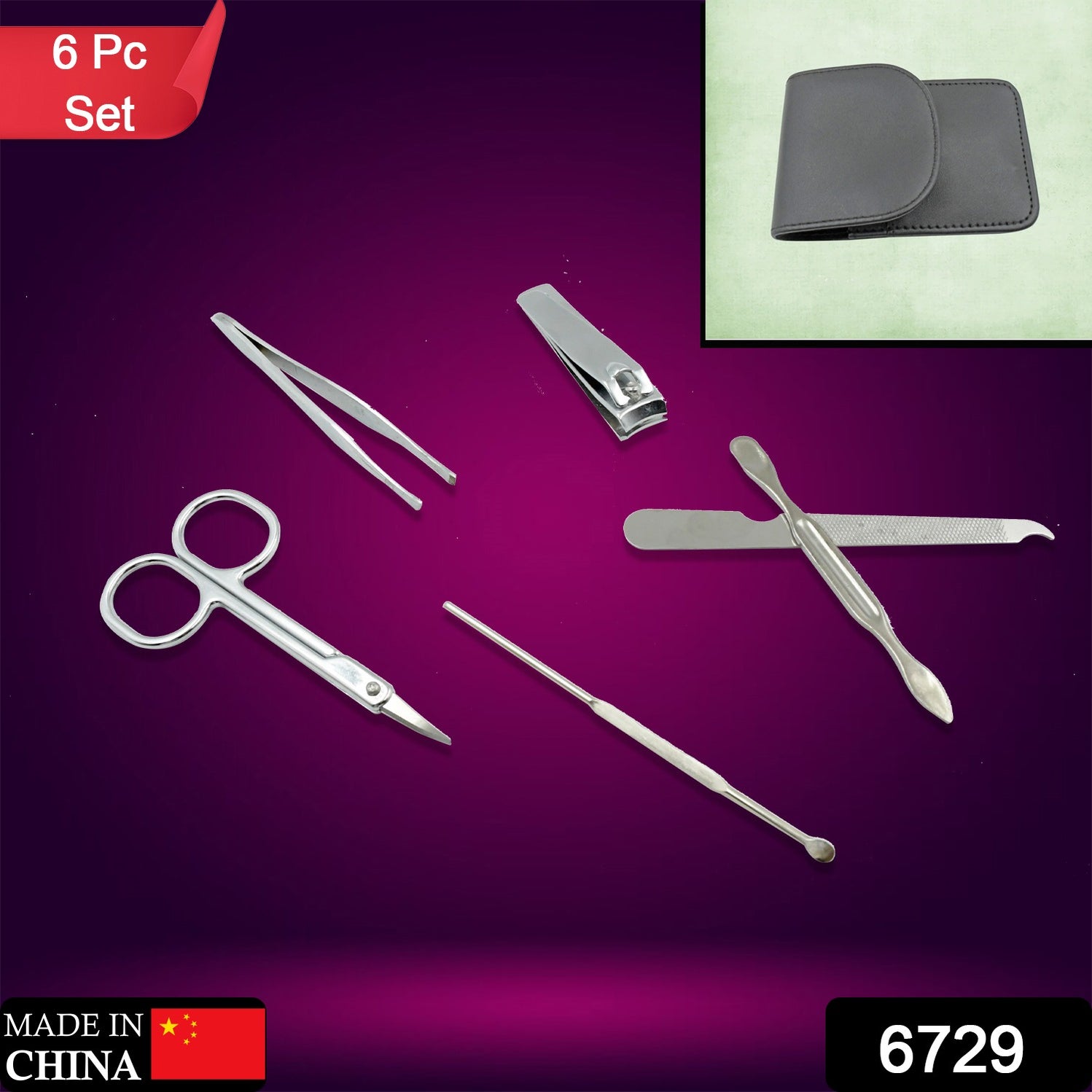 Buy Stainless Steel Nail Clippers Kit 6pcs DeoDap