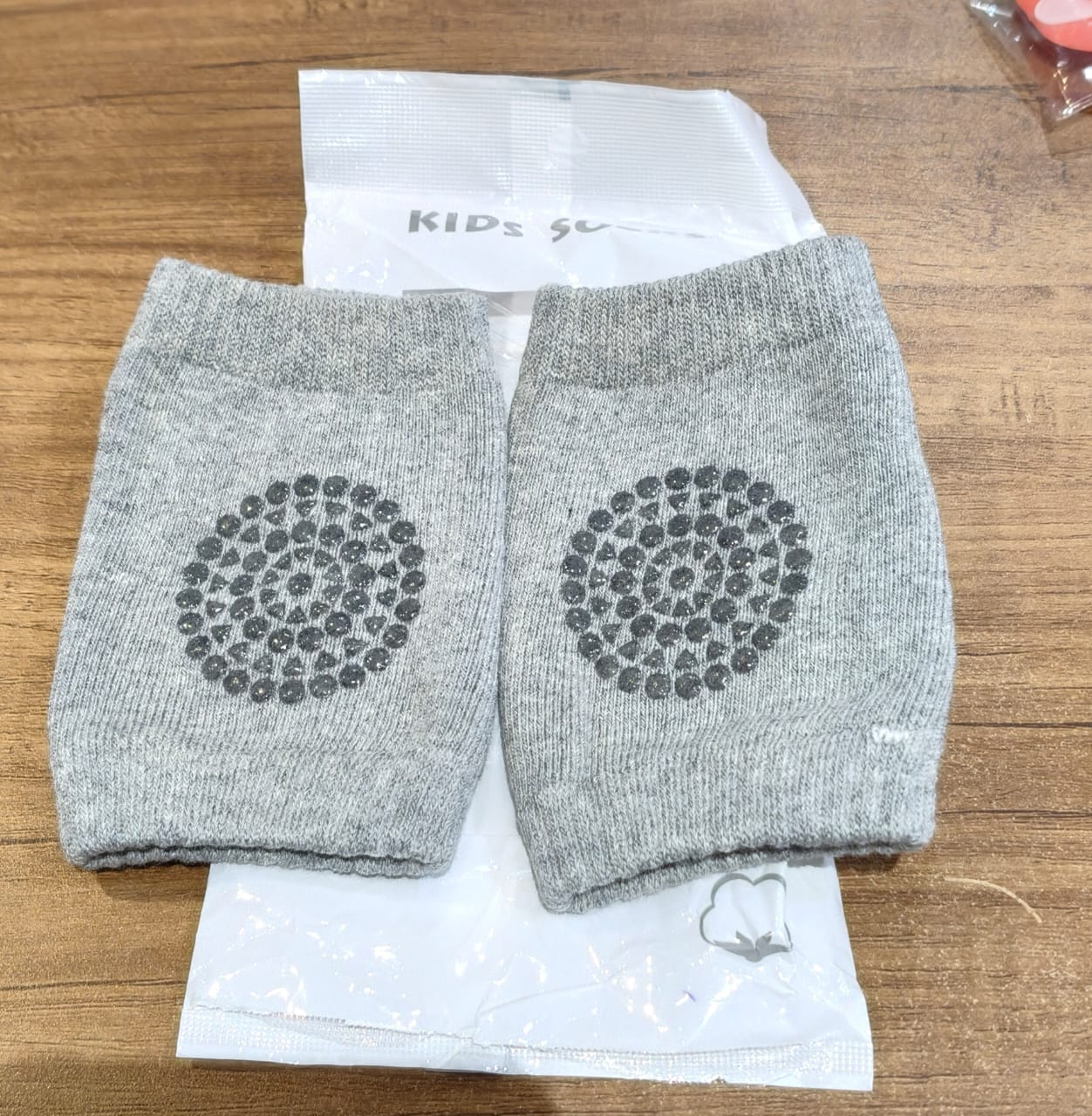 Grey Toddler Wool Knit Leg Warmer (Knee Guard)