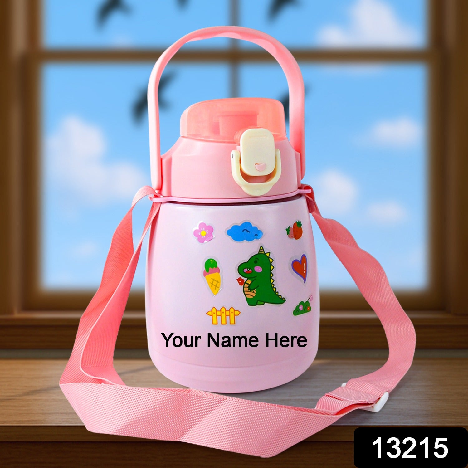 Customize Stainless Steel Vacuum Insulated Water Bottle Handle & Sticker (700 ML)