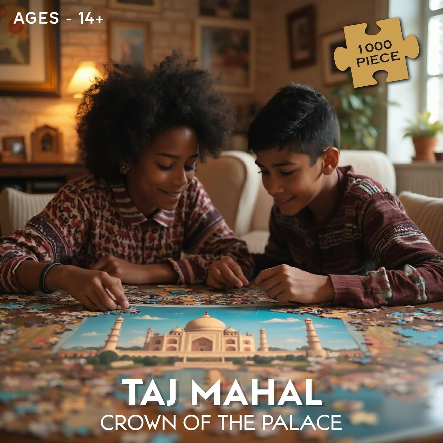 Funskool Taj Mahal Crown of the Palace – 1000 Pieces Jigsaw Puzzle for Adults & Teens