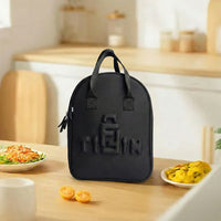 Premium Black Tiffin Bag – Stylish & Durable Lunch Carry Bag for Office, School & Travel