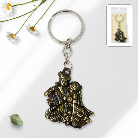 Divine Radha Krishna Keychain