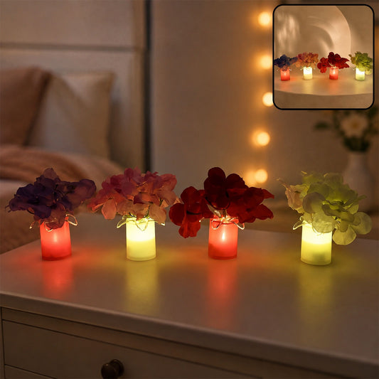 LED Mood Lights – Aesthetic Bedroom Decor Set (4 Pcs) | Velvet Wheels