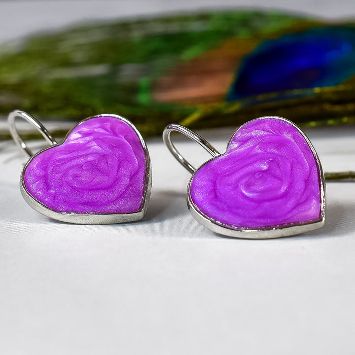 Heart-Shaped Earring Set