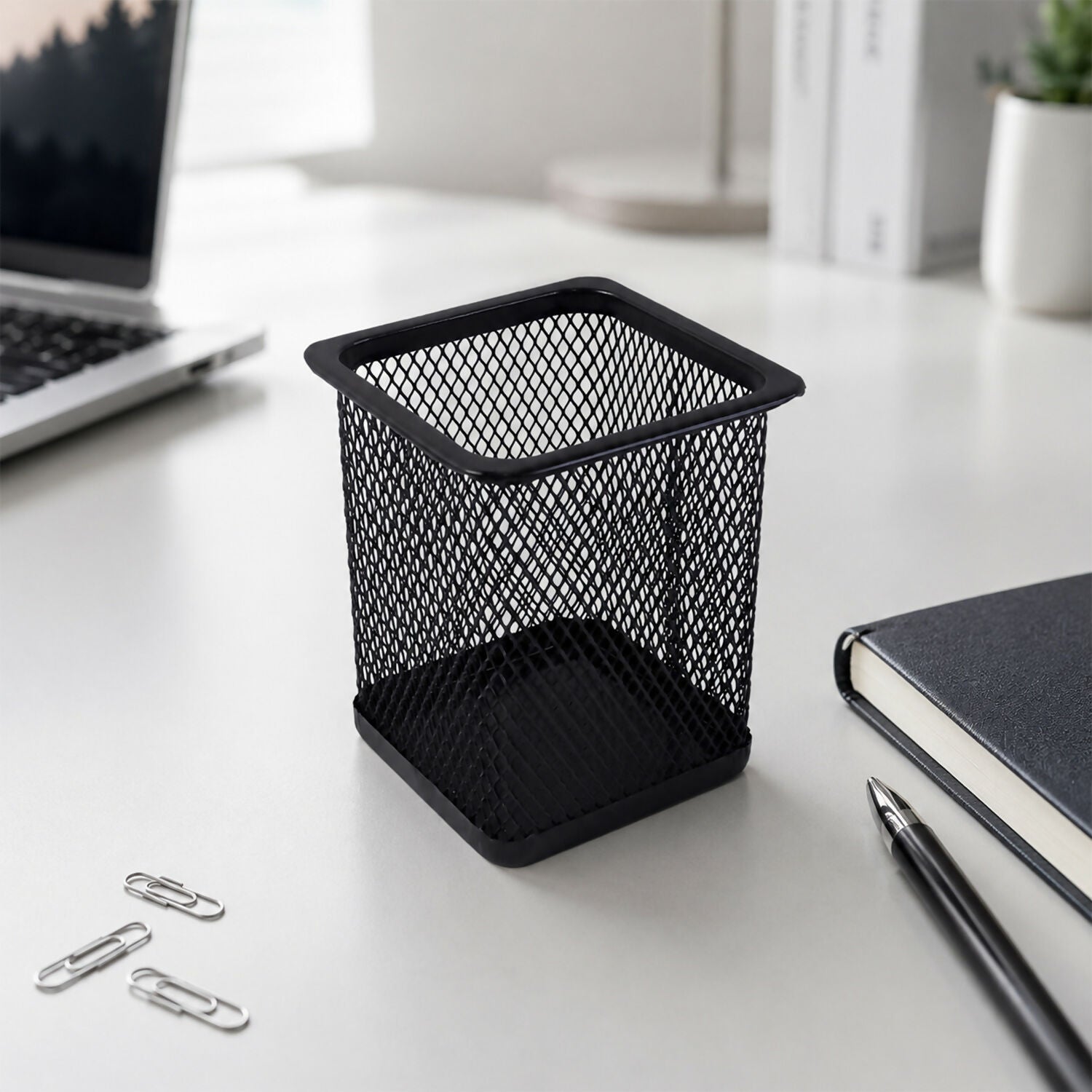 Pen stand holding pencils and rulers