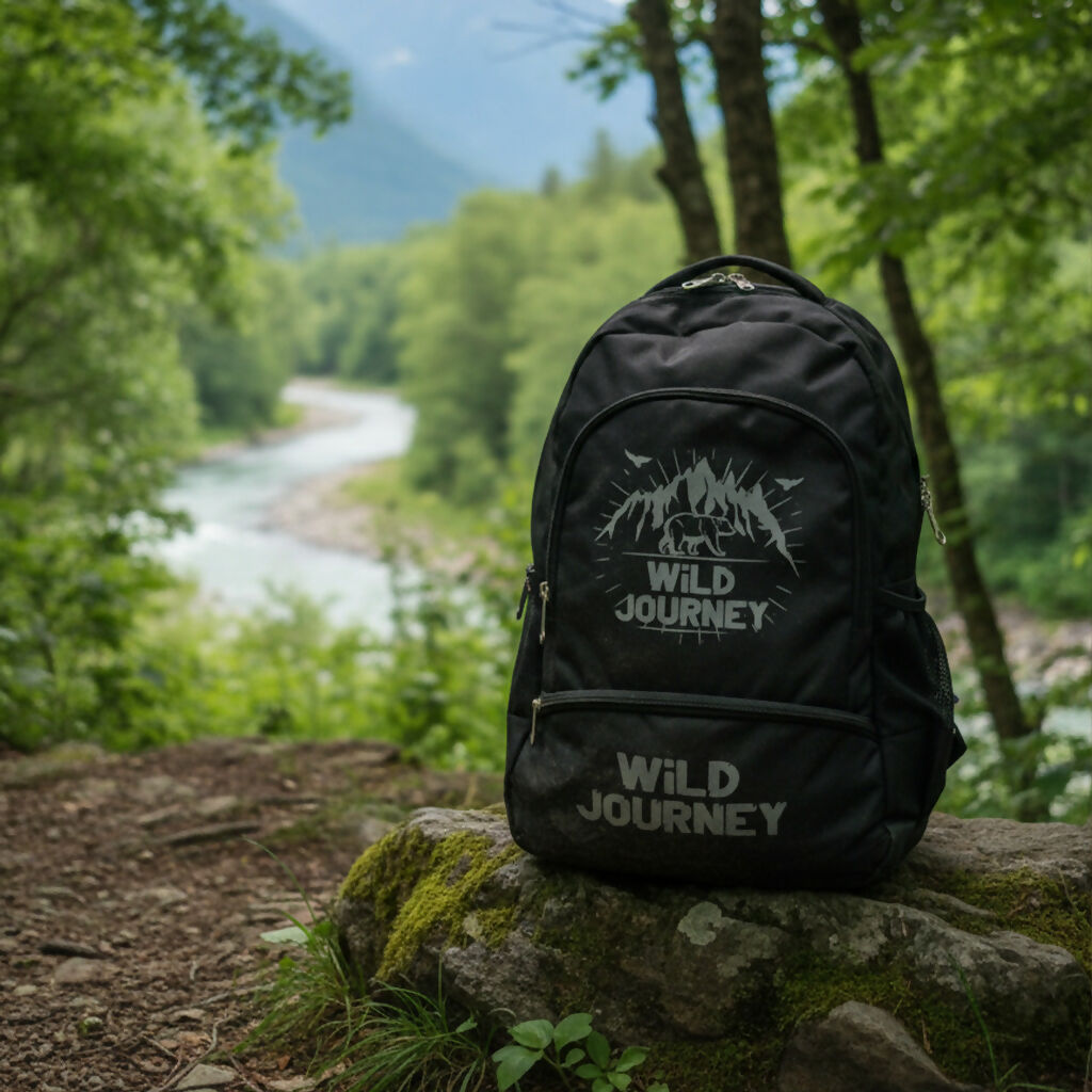 Wild Journey Durable Multicolor Trekking Backpack - 40L Trekking bag with, Mountain Bear Logo Rucksack for Camping, Travel & Outdoor Adventures