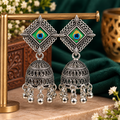 Royal Peacock Eye Jhumka – Make Every Ethnic Look Unforgettable