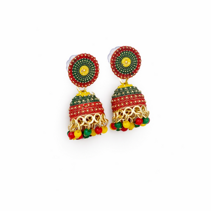 Traditional Multicolour Jhumka Earrings