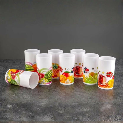 Fruit Print Design glass (pack of 6 )