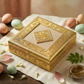 Jewelry Box – Elegant Handcrafted Golden Floral Design