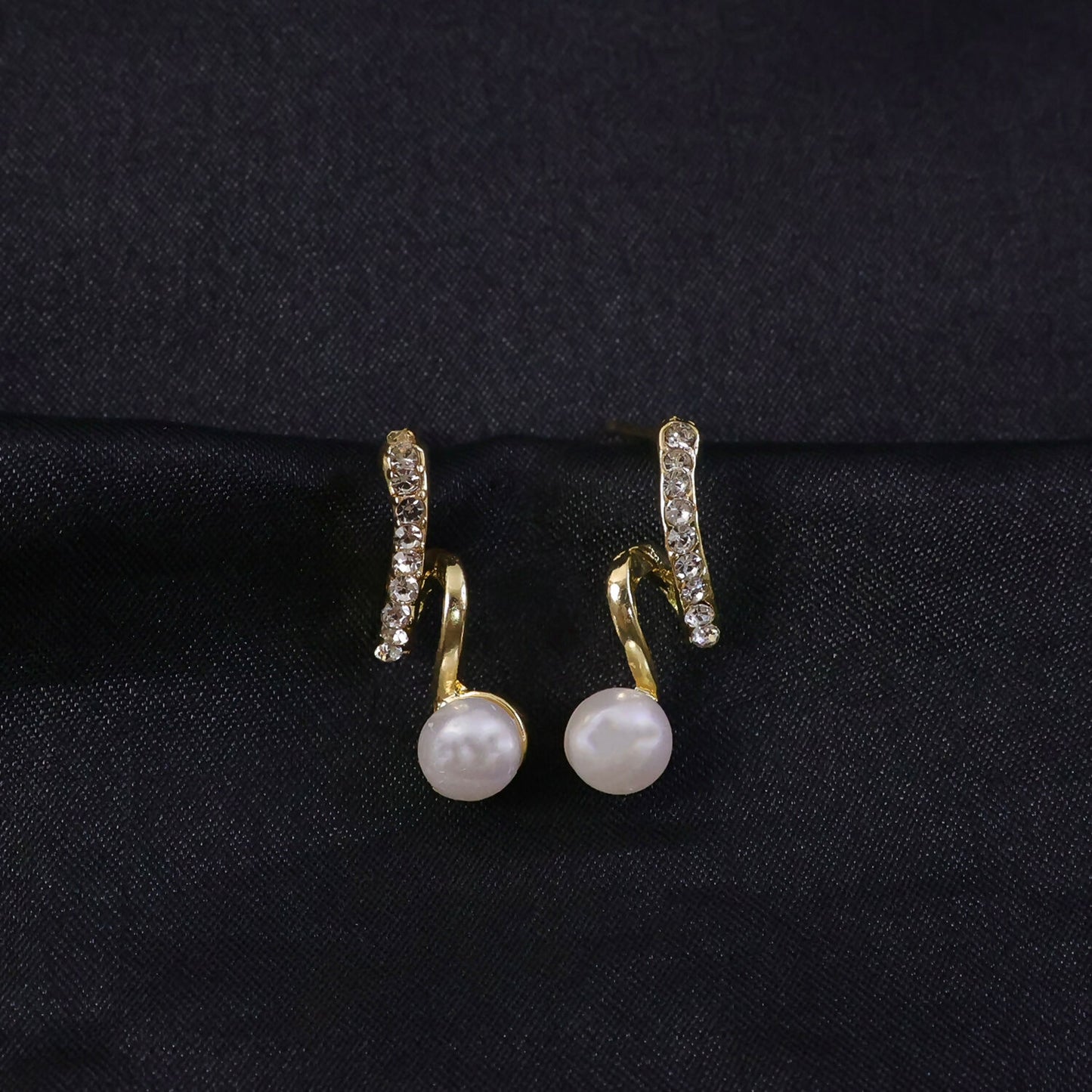 Luxury Gold Pearl Drop Earrings for Women, Stylish Trendy Fashion Jewelry