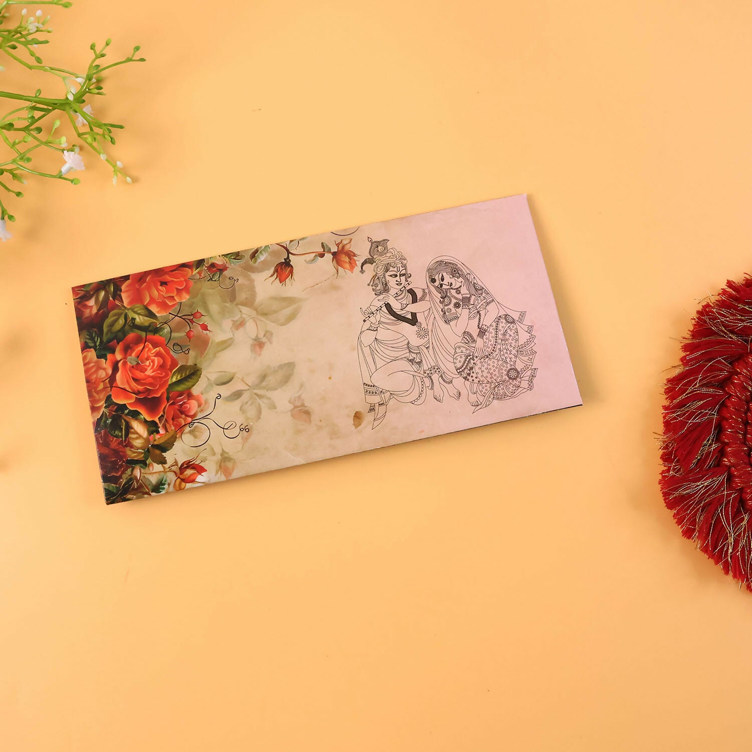 Designer A4 Size Money Gift Envelopes with Peacock Feather & Floral Patterns for Wedding, Festive & Cash Gifting – Pack of 10