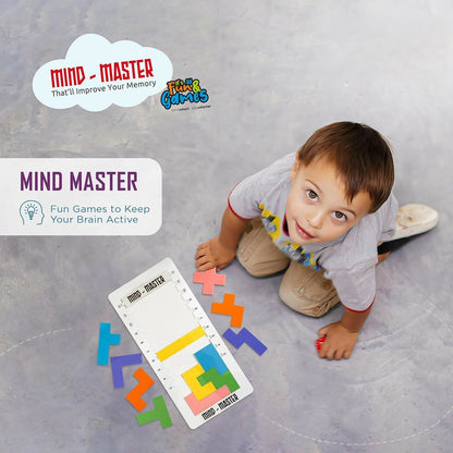 Mind Master Colorful Brain Teaser Puzzle Game for Kids – Memory, Logic & Cognitive Development Toy
