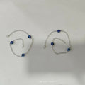 Evil Eye Anklet – Trendy Silver-Plated Jewelry with Protection
