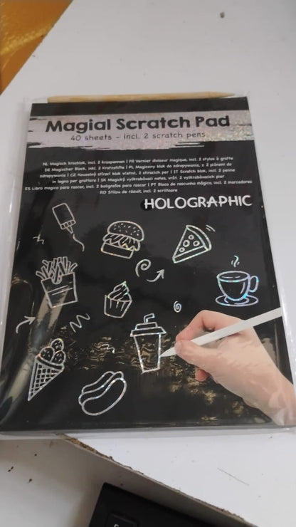 Magical Scratch Art Book For Gifts Girls & Boys (40 Sheet)