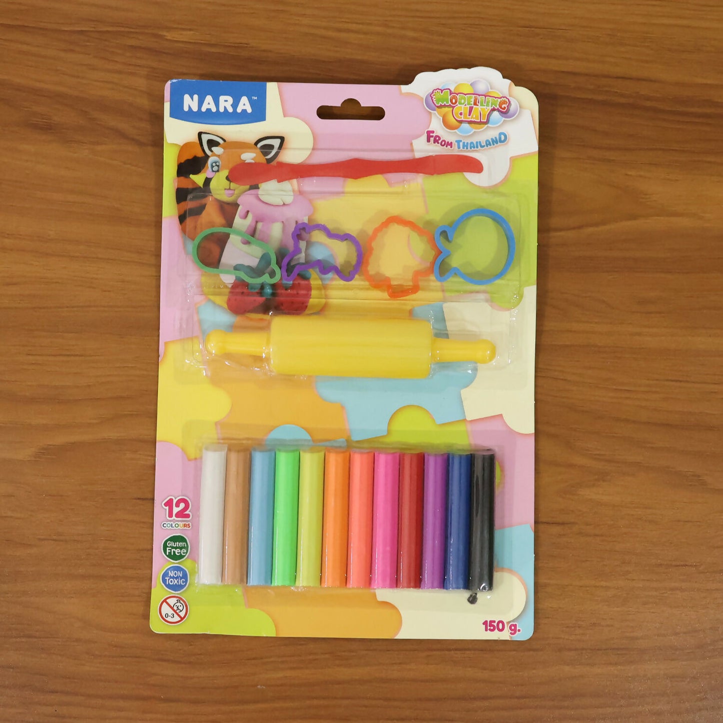 NARA 12 Color Modelling Clay Set with Tools – Kids DIY Creative Sculpting & Shape Cutter Kit (150 Gm)