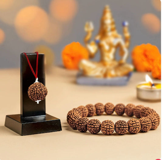 PanchMukhi Rudraksh and PanchMukhi Rudraksha Bracelet