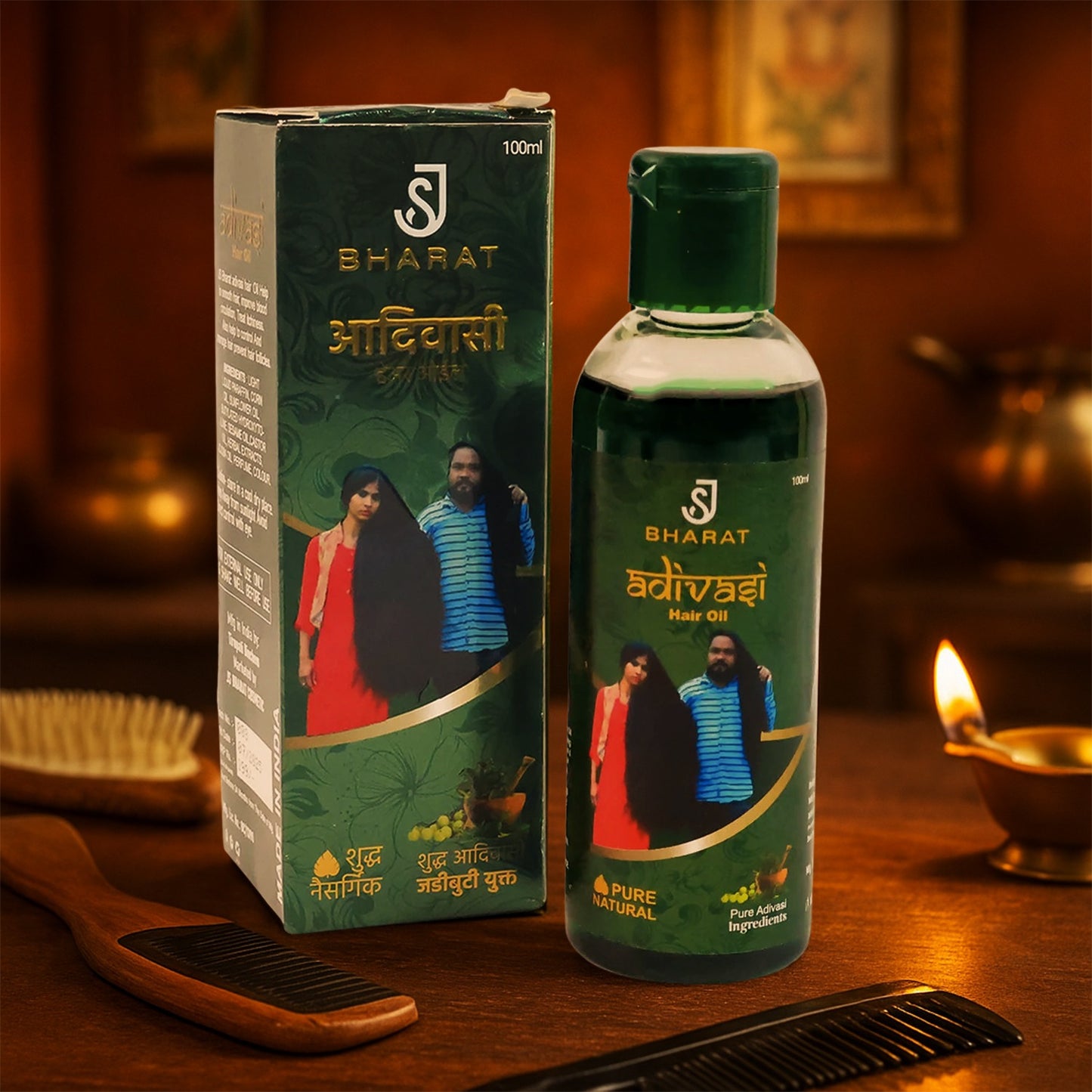 Eyelet Adivasi Hair Oil – Pure Herbal Formula for Strong & Healthy Hair – 100 ml