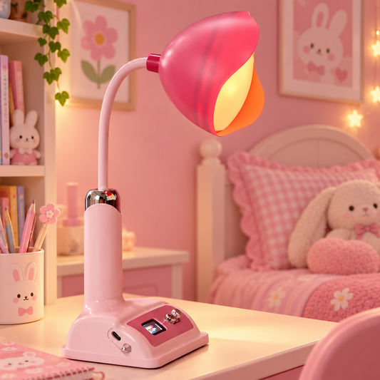 Dreamy Pink Bunny Bedroom Lamp