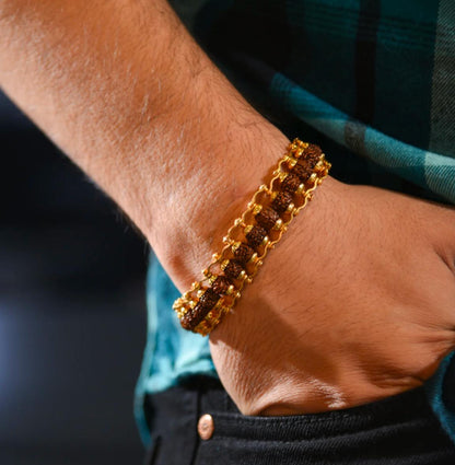 Rudraksha Bangle Bracelet Unisex