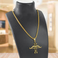 Lord Khatu Shyam Gold Plated Brass Locket – Religious Pendant