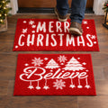 Christmas Decorative Chenille Floor Mat, Mixed Design and Size (1 Pc)