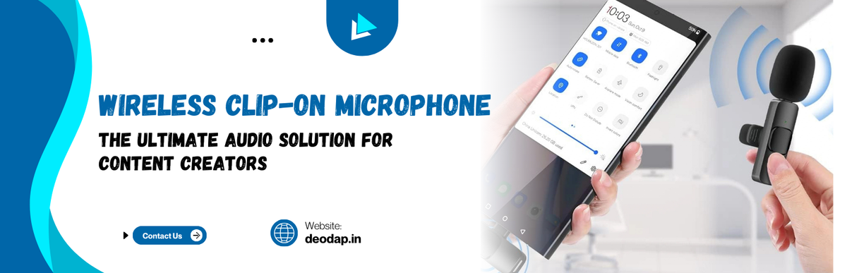 Wireless Clip-On Microphone – The Ultimate Audio Solution for Content Creators