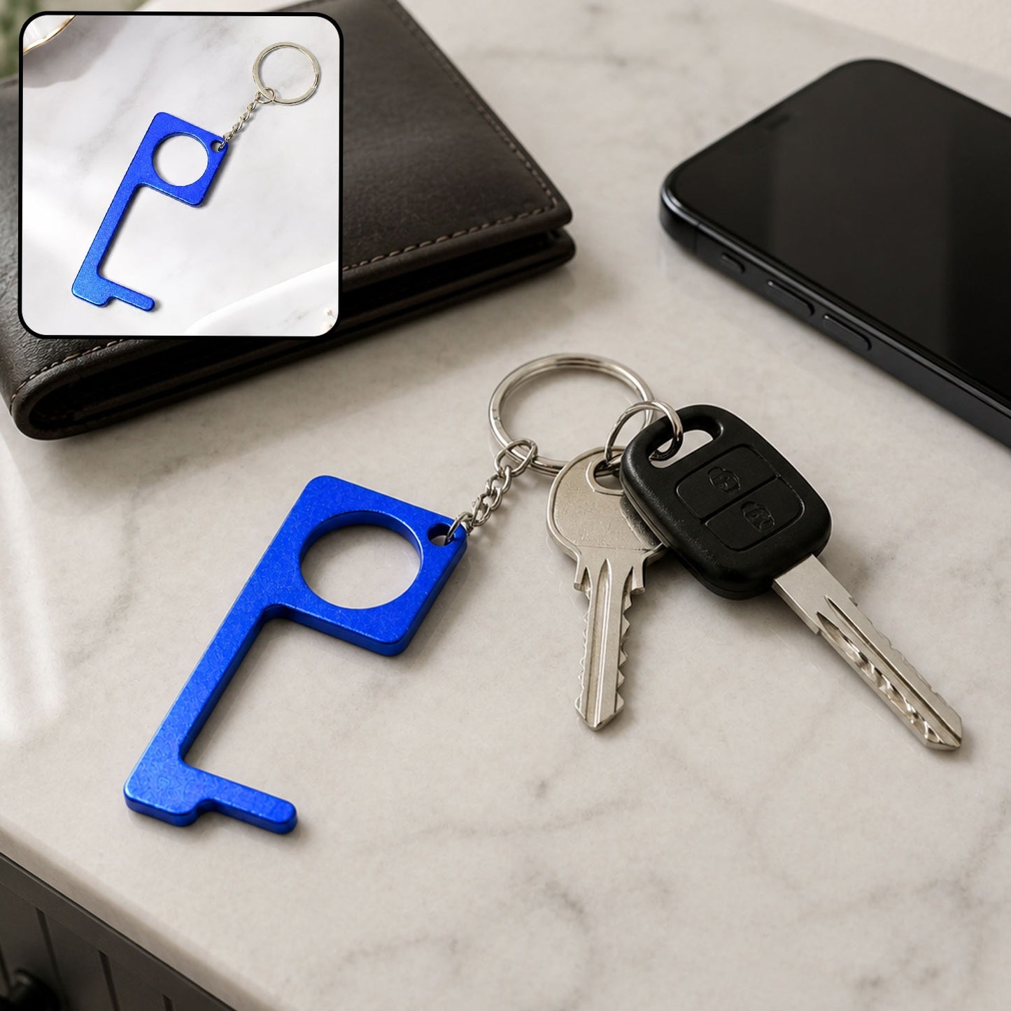 Safe Touch Tool Keychain – Metal Door Opener | Styleva