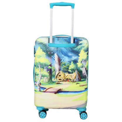 Novex Disney Princess Green Travelling Kids Trolley Bags for Girls Luggage 4 Wheels ( Green/18Inch)