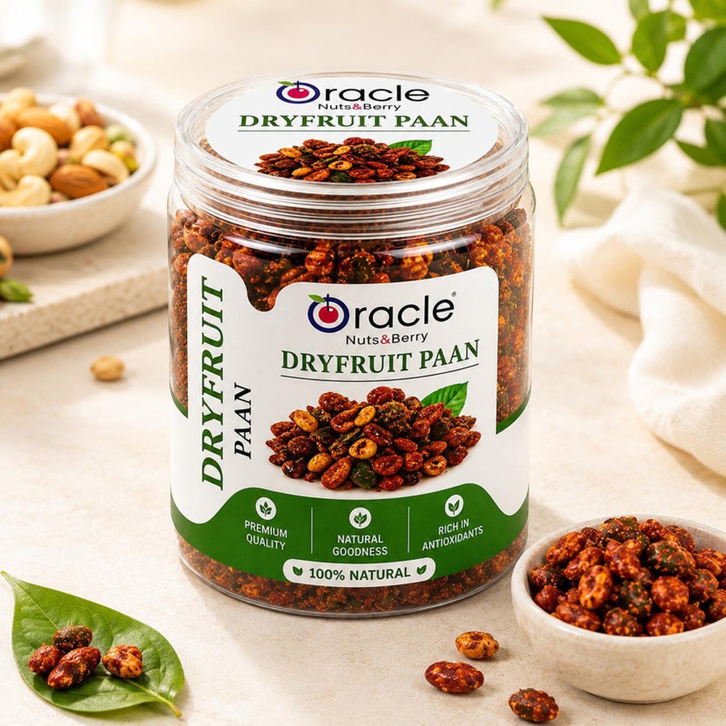 Oracle Dry Fruit Paan Delight, Sweet Mukhwas Paan-Flavoured Mouth Freshener 150g