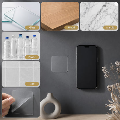Double Side Sticker surface compatibility on glass wood marble plastic tile