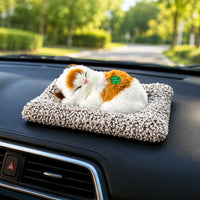 Sleeping Cat Plush Toy for Car Dashboard & Home Decoration