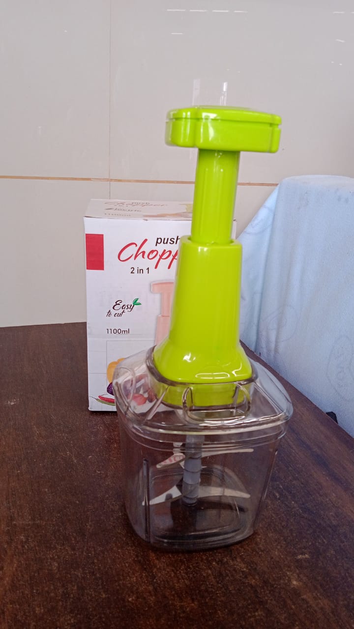 2in1 Press Vegetable Choppers for Kitchen (1100 ML)