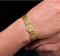 Om Bracelet – Gold Brass Plated Spiritual Jewellery | BBJ