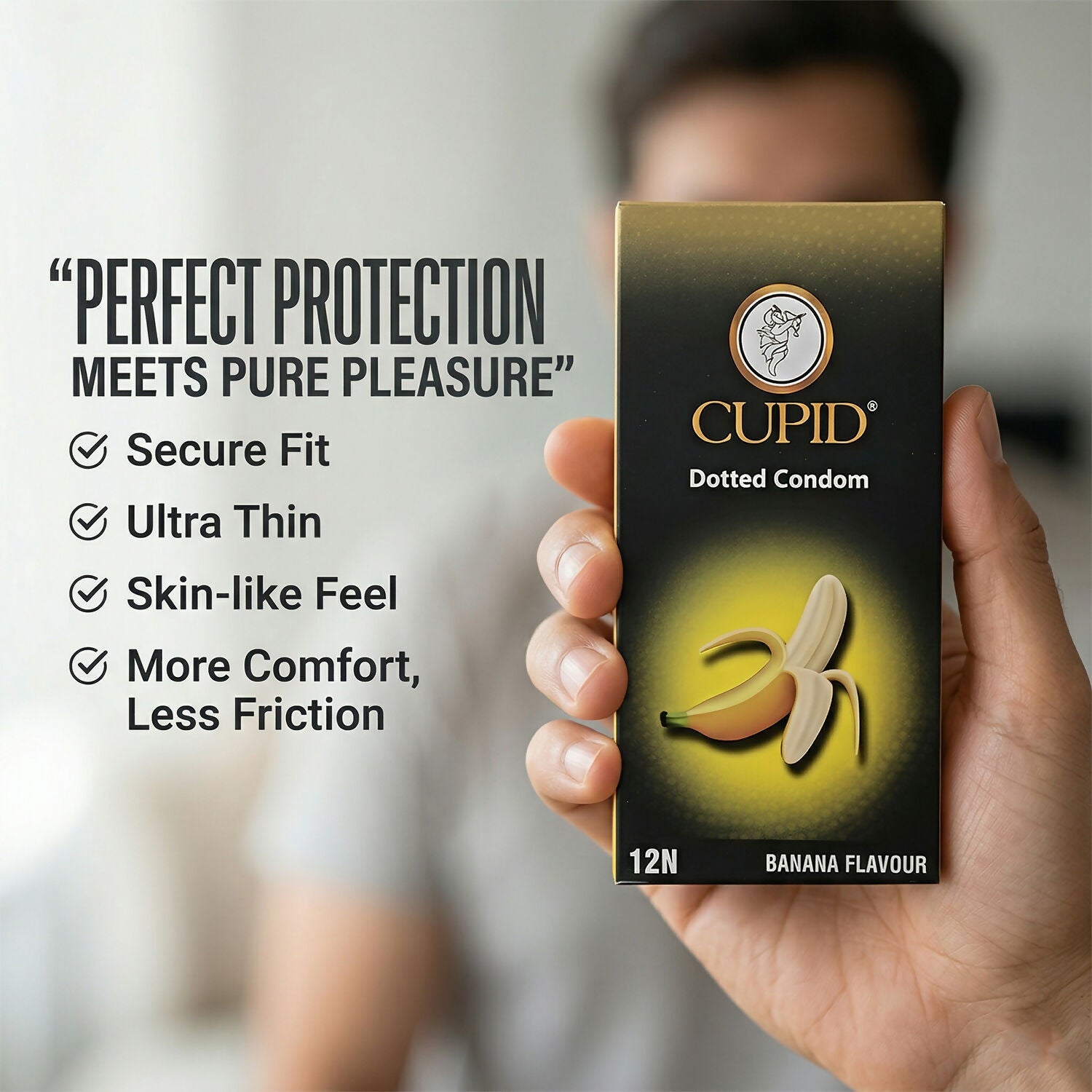 Cupid condom delivery box emphasizing privacy and discreet packaging
