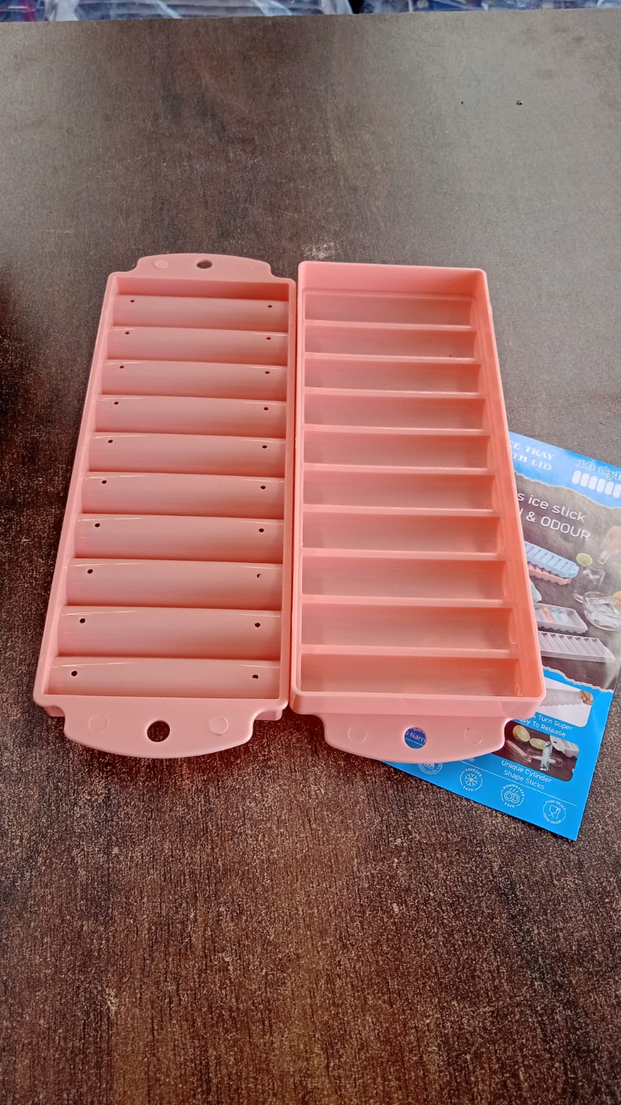 Compact Plastic Ice Stick Tray (2 Pc)