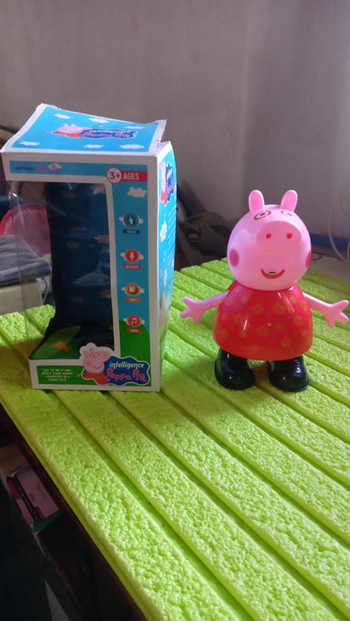 17926 Pig Children Play toy, Pretend Play Toy Fun Gift for Kids, Movable Hands, Legs Pig Pretend Play Toy Set for Kids Children with Soft Rubber Material (1 Pc / Battery Not included)