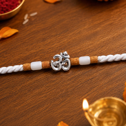 Elegant Diamond Look Rakhi with Shiny Centre and Refined Raksha Bandhan Styling