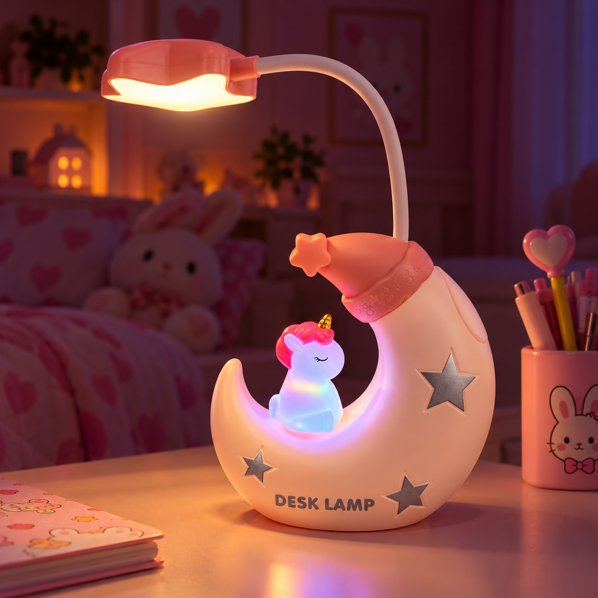 Dreamy Unicorn Moonlight Desk Lamp