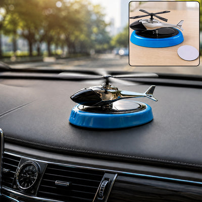 Car Dashboard Perfume Diffuser Set Helicopter Design Holder (1 Set)